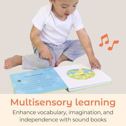 Cali'S Books 978-450-CBNR-06 Five Little Ducks Nursery Rhymes Book For Toddlers | Sound Books For Toddlers 1-3 | Musical Book thumb #1