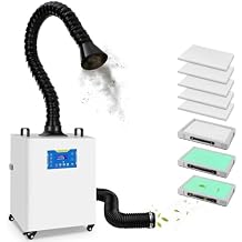 KINGSOM 310m3/h Laser Fume Extractor, Solder Fume Extractor Strong Suction for M1/S1/P1 Laser Cutter, Laser Engraver, 3D Printing