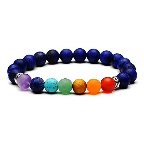 Perles anciennes lapis lazuli 8 mm et chakra : le coffret idéal pour bijoux faits main à offrir