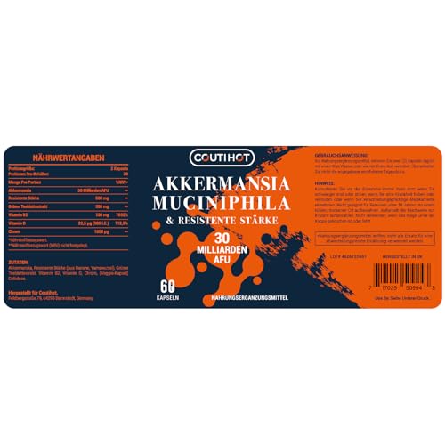 Akkermansia Muciniphila 30 Milliarden AFU - Verbessert mit resistenter Stärke | Nicht-GMO & Glutenfreie Formel für Frauen & Männer - 60 verzögert freisetzende Kapseln – Bild 8