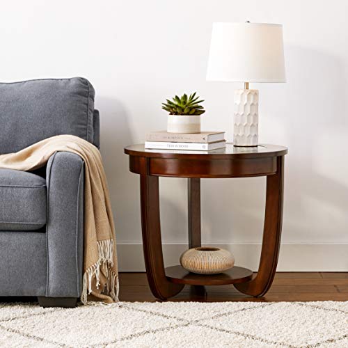 Furniture Of America Byrnee End Table, Dark Cherry #TOP6