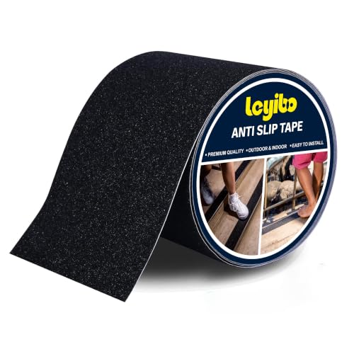 Leyibo Anti Slip Tape 5" x 35' - Waterproof Grip Tape for Indoor/Outdoor