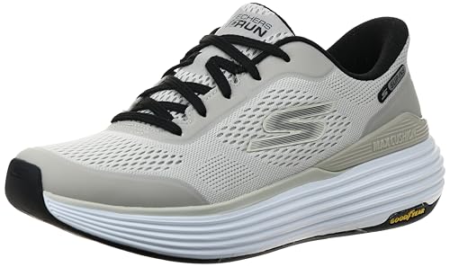 Skechers Men's MAX CUSHIONING SUSPENSION,TAUPE BLACK Shoes, 43 EU
