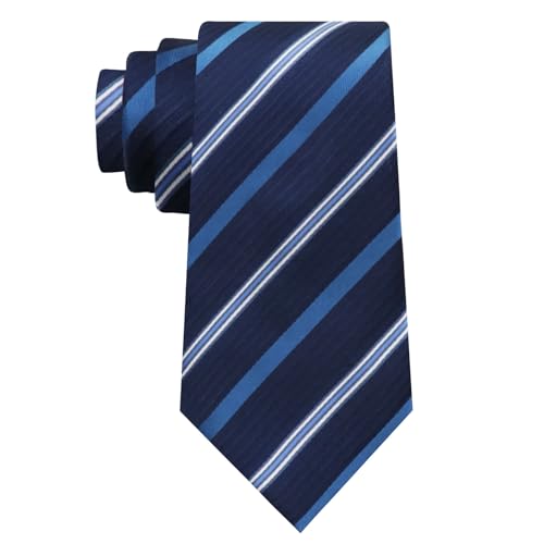 Image of Luckyvestir Striped Ties for Men Classic 3.15 inch Men's Tie Formal Neckties for Business Graduation Dinner Wedding