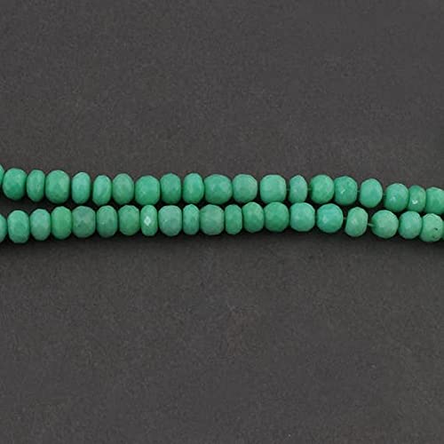 Green Chalcedony Roundles Beads pour fabriquer vos colliers et bracelets d'été