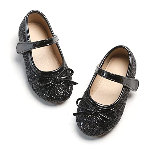 Image of Felix & Flora Toddler Flower Girl Dress Shoes - Girl Ballet Flats Party School Shoes Wedding