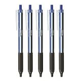 トンボ鉛筆 油性ボールペン モノグラフライト 0.5mm 青インク MONOカラー軸 5本パック BC-MGLE01R15-5P