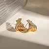 Geometric Gold Hoop Earrings for Women,Gold Hoop Earrings