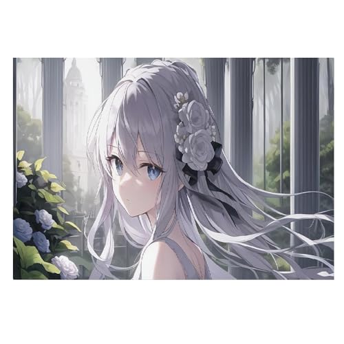 Lienzo decorativo moderno de alta definición: elegante póster de niña de 50x70 cm