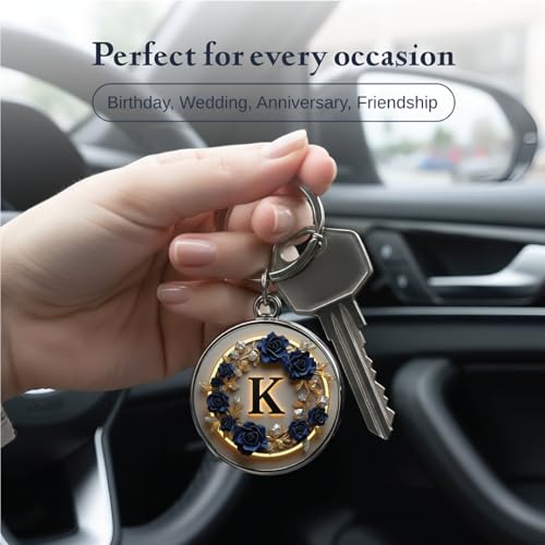 Image of magical gifts MG | Premium Alphabet & Initial Metal Keychain for Bags & Keys | Double-Sided | Personalized Initial Charm Keyring | Heavy-Duty Metal | Perfect for Gifting & Daily Use