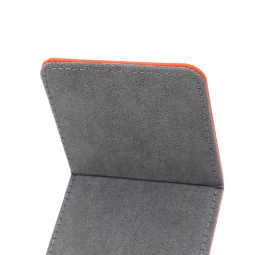 Caixa de Cartão Magnético, Caixa de Armazenamento de Cartão de Couro PU Leve para Casa (Laranja 60LB