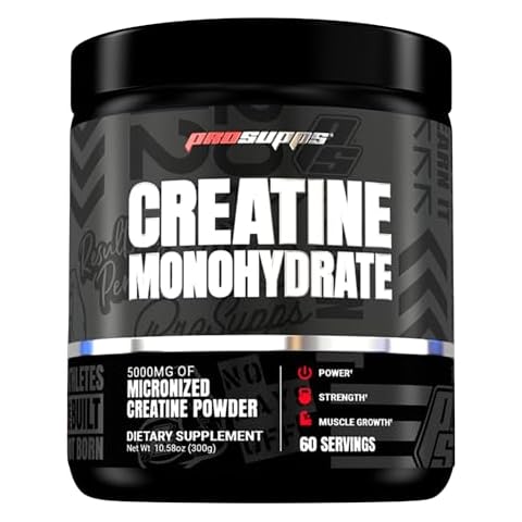 PROSUPPS Creatine Monohydrate Powder 300g, 100% Pharmaceutical Grade Micronized 5,000mg Creatine Monohydrate, 60 Servings Cover