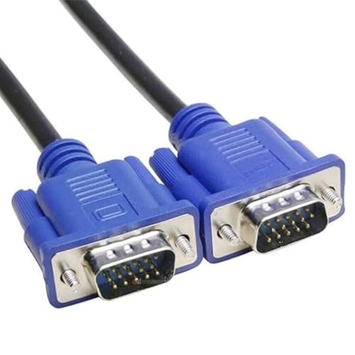 Cabo VGA Macho x Macho 1,5m com Filtro – Preto – Transmissão Estável para Vídeo