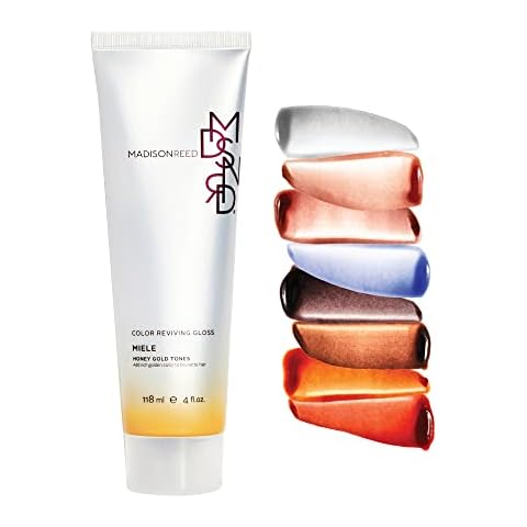 Madison Reed Color Reviving Gloss, Miele - Honey, Semi-Permanent Hair Dye, Enhances Hair Color & Corrects Tone, Adds Brilliant Shine, Keratin & Argan Oil, 4 Fl Oz (118 mL) Cover