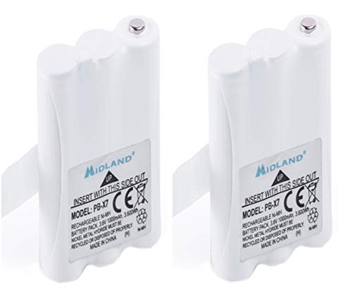 Midland C1301 PB-X7 1000 mAh NI-Mh Batería para radio XT70 (2 unidades)