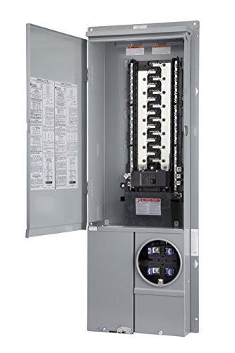 Square D - Sc3042M200Pf Homeline 200-Amp 30-Space 42-Circuit Solar-Ready Combination Meter Socket And Main Breaker Load Center For Plug-On Neutral Breakers #TOP6