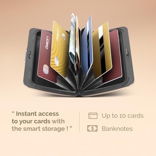 Image of OGON -DESIGNS- Slim RFID Blocking Aluminum Card Holder Wallet - OSLO