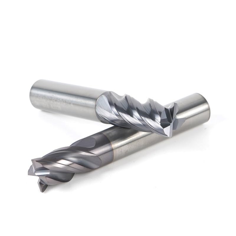 10 sztuk frezów trzpieniowych z węglika wolframu HRC72, 4-ostrzowych, do frezów CNC, 6, 8, 10, 12, 18, 20 mm, do stali twardej(8X24X8X60)