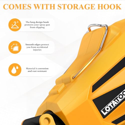 image for LotaTools Cordless Paint Sprayer for Dewalt 20V MAX Battery Electric S