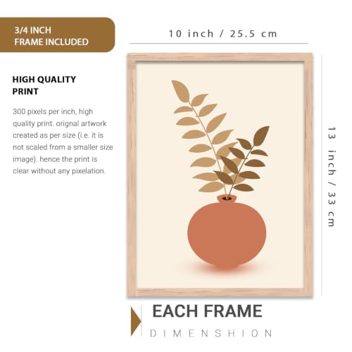 Image of kotart Boho Theme Digital Painting for Wall Decoration - Minimal Wall Art Prints for Living Room Bedroom Office Room Decor (10X13 INCH, J)