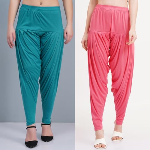 Image of Buy That Trendz Patiala Salwar for Women Relaxed Fit Viscose Patiyala Salwar Harem Bottom Pants