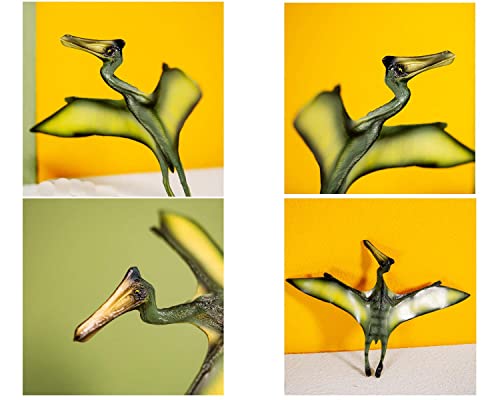 Gemini & Genius 3Pcs Pterodactyl Action Figures Realistic Flying Dinosaur Pteranodon Dino Toys Pterosaur Model Toys Cake Toppers Set For Kid #TOP4
