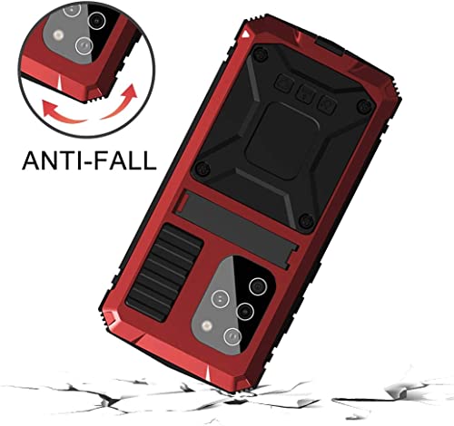 Case Compatible With Samsung S20 Plus(6.7"), (Military Grade Drop Protection)(Dustproof) Heavy Duty Rugged Military Cover With Kickstand Compatible With Samsung Galaxy S20 Plus (Red) #TOP5