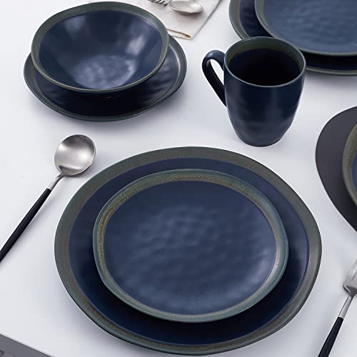Stone Lain Serafina Stoneware Dinnerware, 16 Piece Set, Blue #TOP6