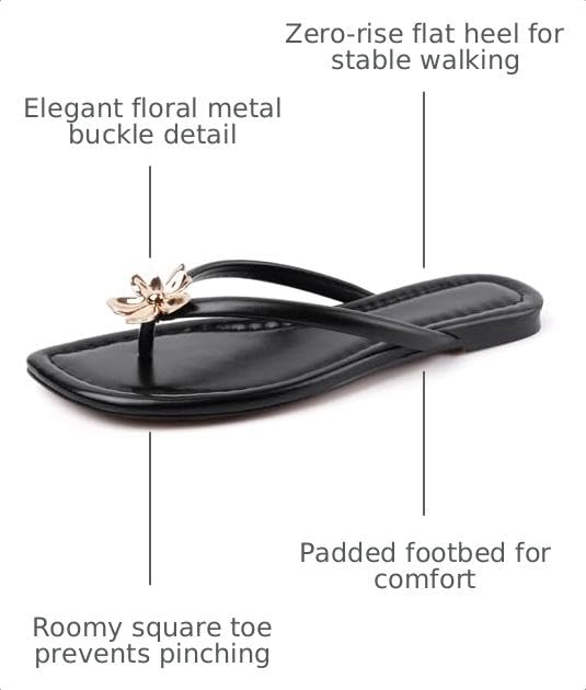 Image of DREAMSTORY Womens Beaded Flip Flops Beach Jeweled Thong Sandals | Open Round Toe, Slip on, Colorful Gemstones Embellished, Fashionable Summer Beach Style, Casual Flat Studded Shoes
