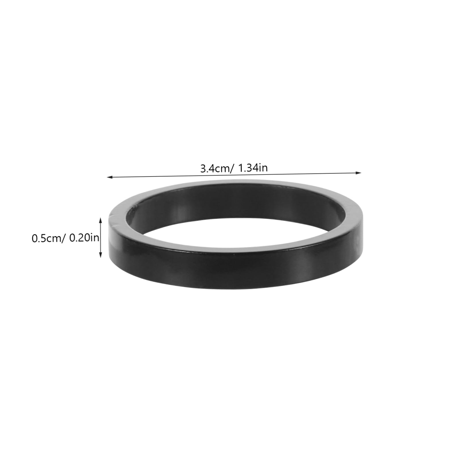 Hemoton 5pcs Aluminum Alloy Headset Spacer Thick Mountain Bike Handlebar Stem Spacers for Lightweight Durable Optimal Shock Absorption for Comfortable Riding