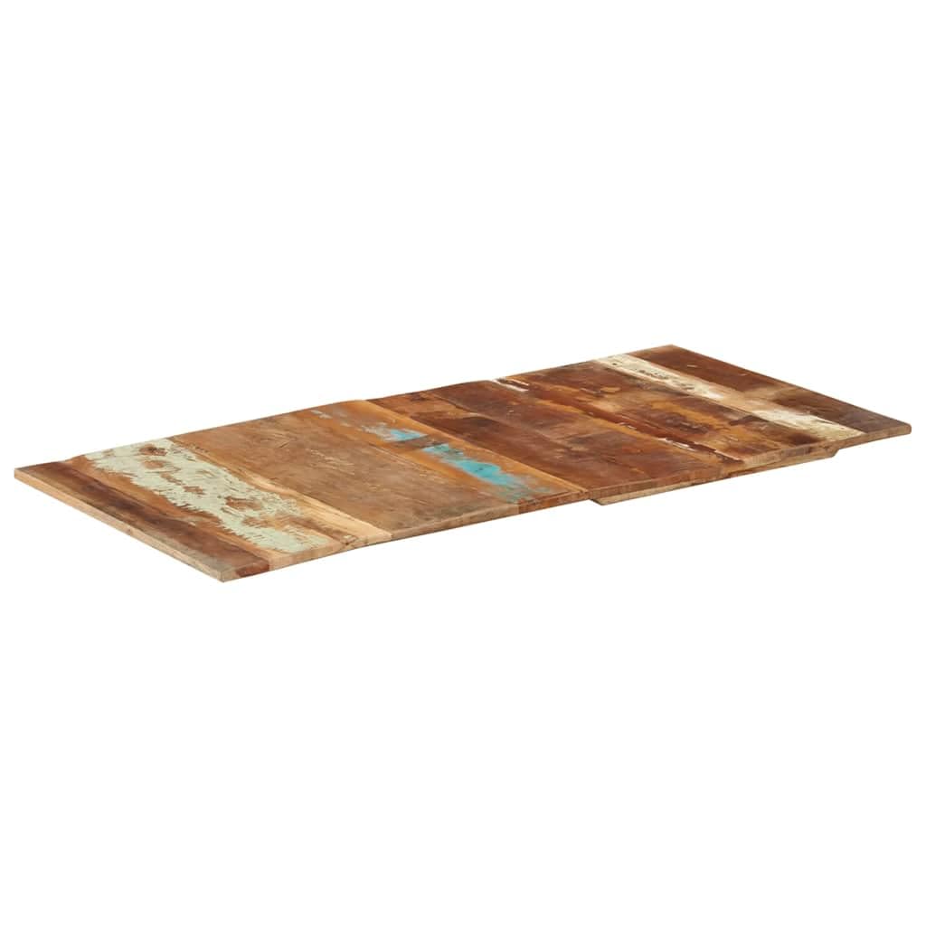 Prostokątny blat stołu 60 x 120 cm z litego drewna o grubości 15-16 mm, do jadalni, salonu, ogrodu, biura, projektów DIY, wytrzymałe drewno z krawędzią drzewa, wszechstronne zastosowanie do