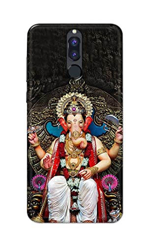 Image of PRINTFIDAA Lord Ganesh Bappa Moriya Printed Designer Hard Back Case Cover for Huawei Mate 10 Lite /Huawei Nova 2i / Huawei Honor 9i -(SF) MVN1010