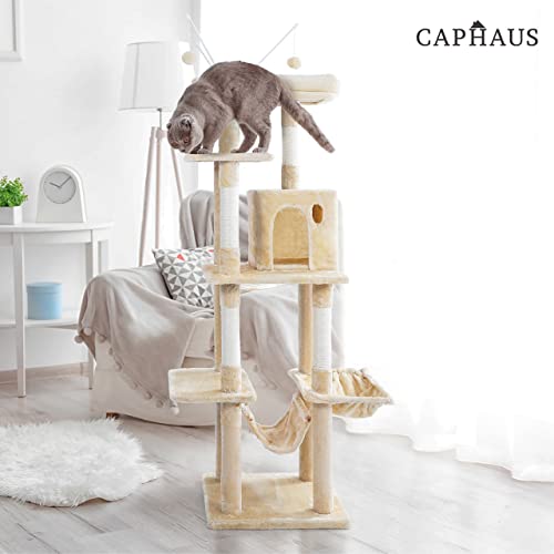Torre para gatos CAPHAUS 70 pulgadas multifuncional miniatura 7
