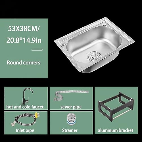 Évier de cuisine compact pour petit espace et restauration avec robinet - 3