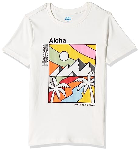 Image of Amazon Brand - Jam & Honey Boys 100% Cotton Printed Half Sleeves T-Shirt | Age 2-12 Years