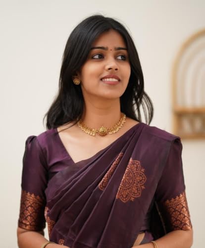 Image of Avantika Fashion Women's Kanjivaram Soft Silk Banarasi Sarees With Blouse Piece For Women