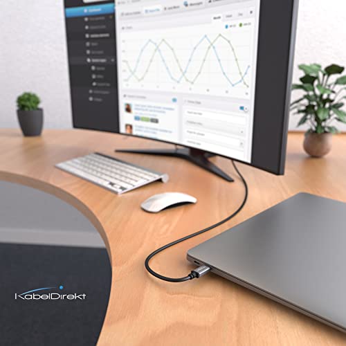 Image of KabelDirekt - 4K USB C to DisplayPort Adapter Cable - 6ft