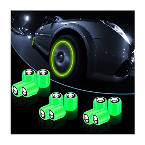 Ya en mundofriki.es: CGEAMDY 12 Piezas Universales Cráneo Tapas Fluorescentes Válvula Coche, Tapones Car Tire Valve Caps Accesorios Decorativos para Automóvil, Camión, SUV, Motocicletas, Bicicleta (Verde)