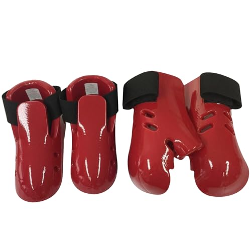 Gants de karaté absorbant les chocs avec sangle élastique de frappe