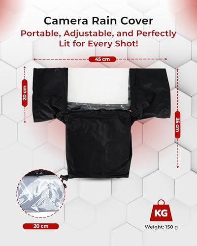 Funda impermeable para cámaras réflex digitales Nikon y Panasonic con cordón ajustable 6