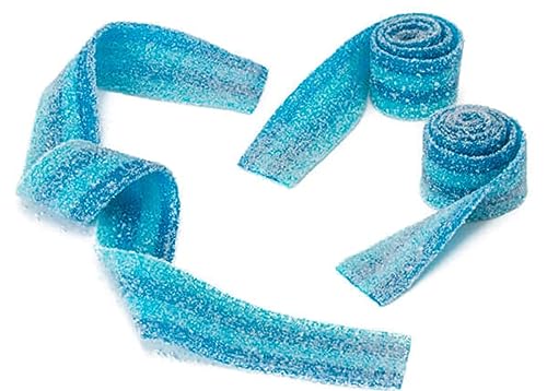 By The Cup Berry Blue Sour Belts, 1 lb Bulk Bag