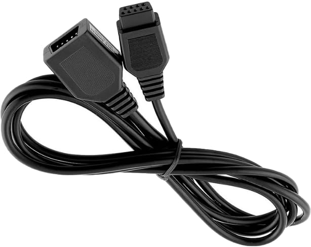 Miniatura 4 de Cable de extensión de repuesto de 9 pines con cable para controlador de videojuegos compatible con sega Genesis mini 2, compatible con consola de