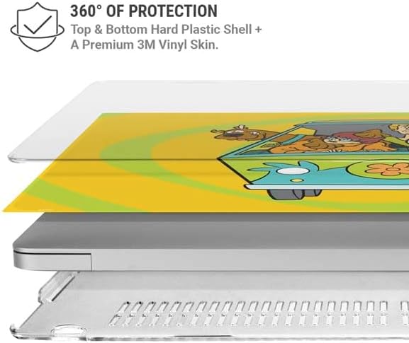 Skinit Laptop Case Plus Skin Compatible with MacBook Air 15in (2023) - Officially Licensed Scooby Doo Mystery Machine Van Design
