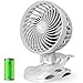 ONECOLE Ventilador USB Portatil, Mini Ventilador Clip Ventilador 5000mAh Batería Ventilador De Escritorio,Portátil Mini Ventilador Silencioso de Mesa para Cochecito de Bebé,Viajes,Oficina,Hogar