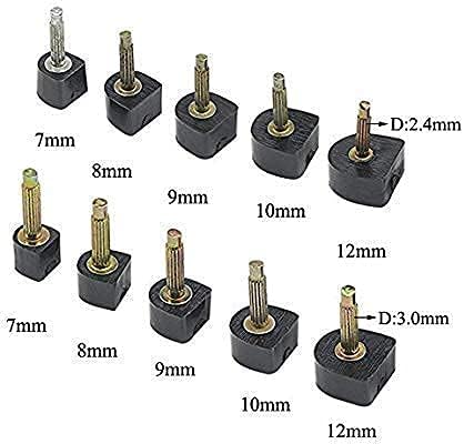 Snsowed 24 Pairs High Heel Replacement Tips with Stiletto Remove Plier for Women Shoes(7/8/9/10/11/12mm), High Heel Shoes Replacement Dowels Repair Tips Pin
