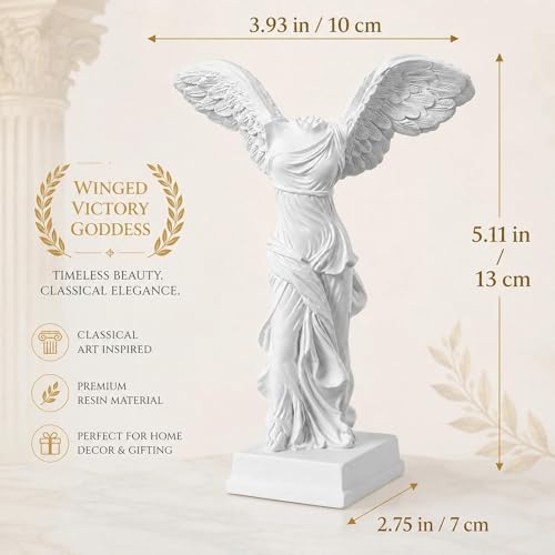 Estatua de la Victoria Alada de 13 cm en Resina miniatura 2
