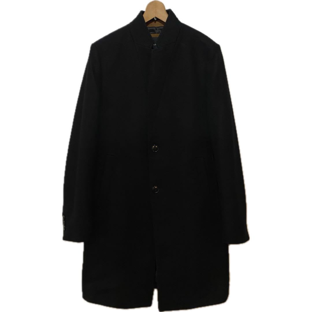 Amazon.co.jp: ZARA ザラ ウールロングコート モロッコ製 ブラック M 