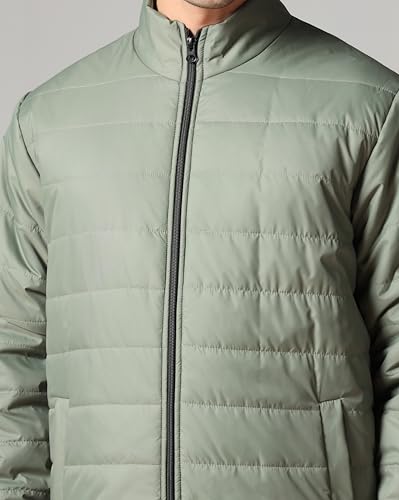 Image of TAGAS JACKET|mans Winter Puffer Jacket| Men's Solid Black Quilted Puffer Jackets | Lightweight Warm Winter Wear | Full Sleeve Front Zip Closure | Casual Outdoor Travel Jacket for Men