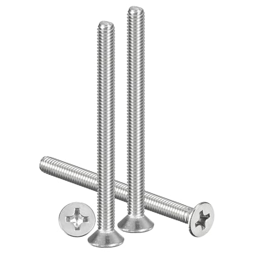 METALLIXITY M4-0.7x55mm Vis à tête plate Phillips 304 Argenté 20 pcs