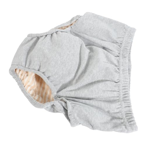 IWOWHERO Incontinence Elder Diaper Washable Urinal Pant Nappy for Women Cotton Adult Diaper Leakproof